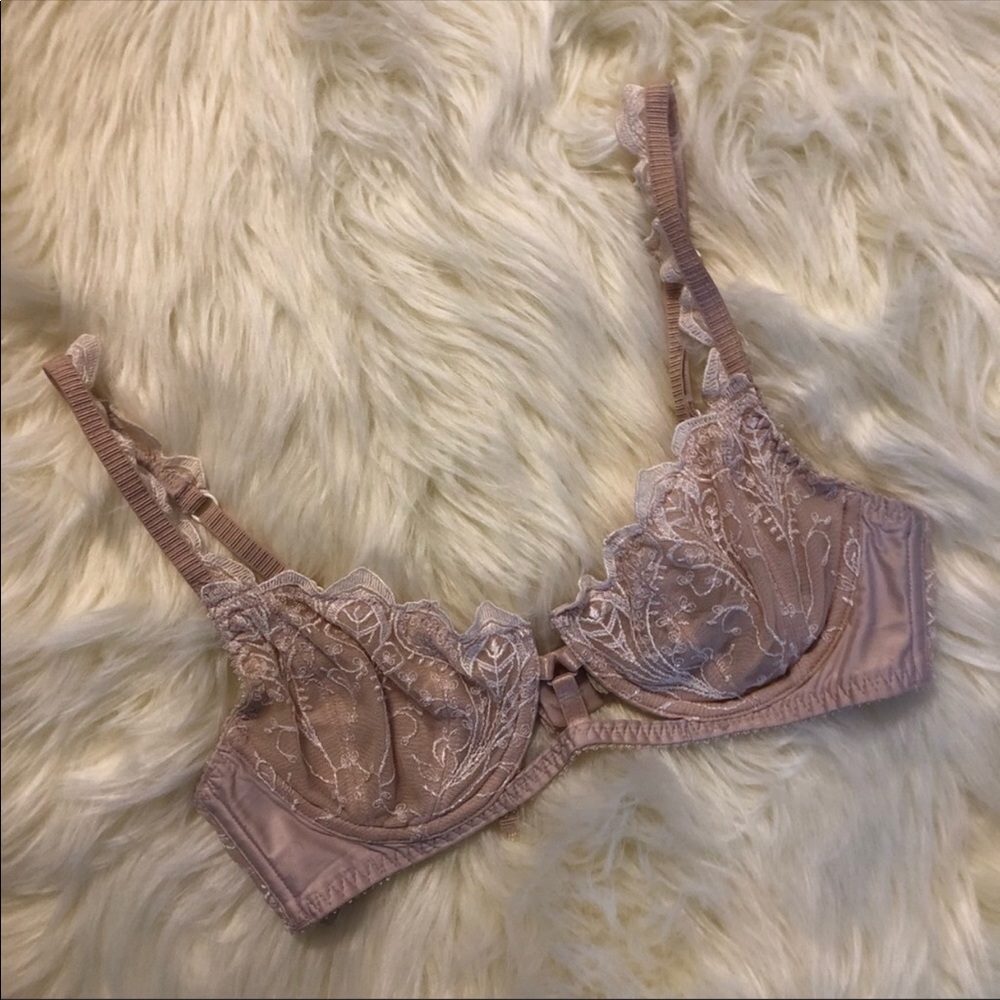 Nude lace bra from free people